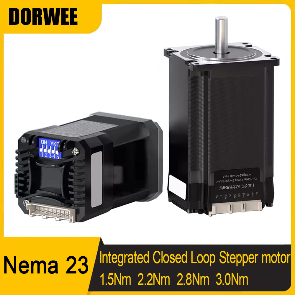 Nema 23 Closed Loop Stepper Motor Driver Kit - Motor Stepper Terintegrasi Sistem Tertutup dengan