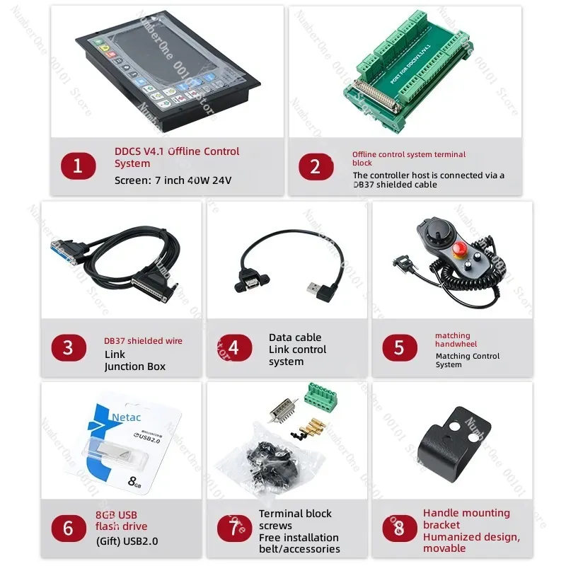 Ddcs V4.1 4 Axis Cnc Offline Controller - DDCS V4.1 V3.1 Pengontrol CNC 4