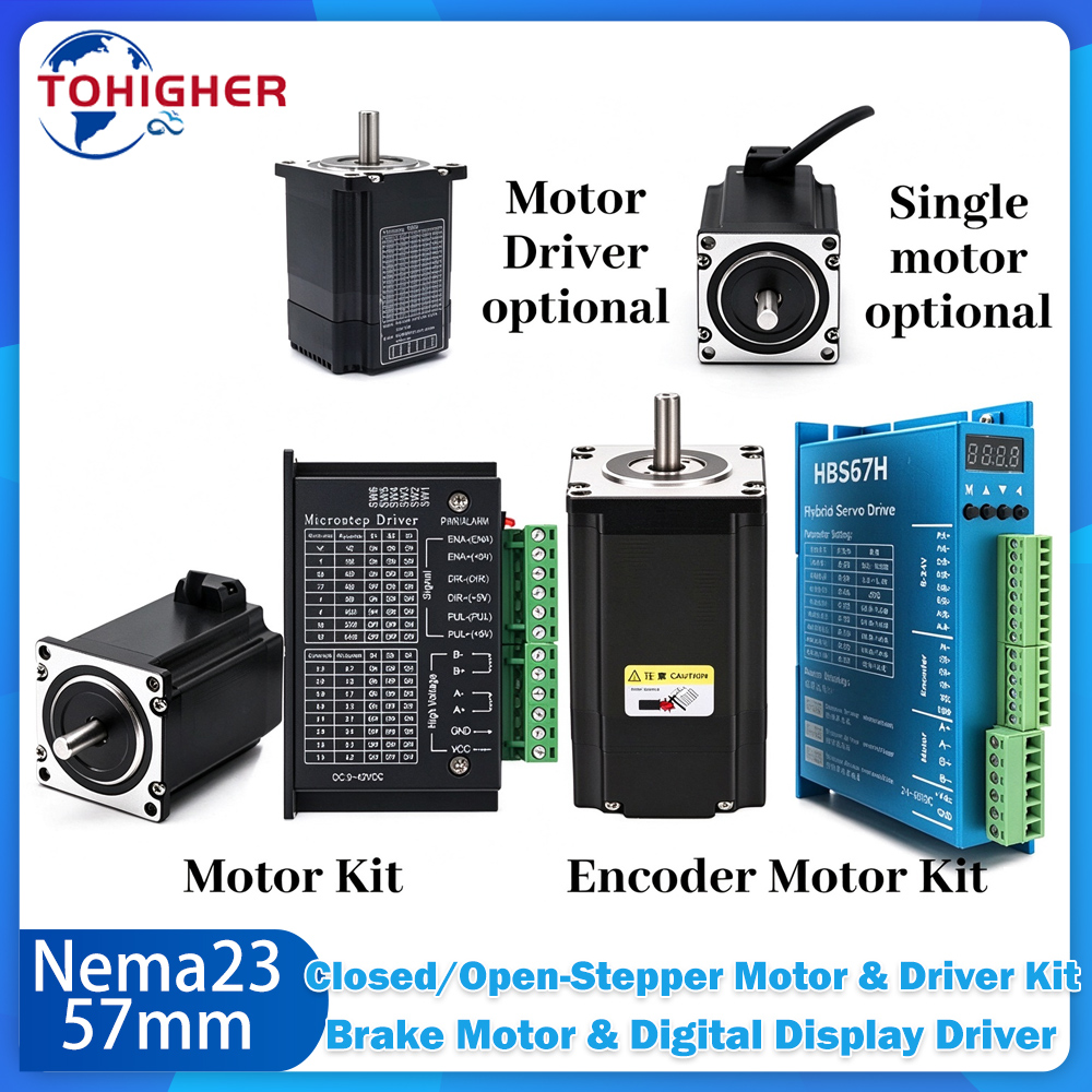Nema 23 Closed Loop Stepper Motor Driver Kit - Kit Motor Stepper Nema23 57mm dengan