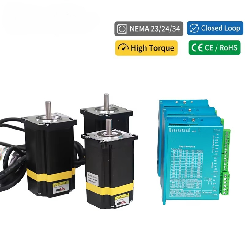 Kit Motor Stepper Sistem Kontr - Nema 23 Closed Loop Stepper Motor Driver Kit ulasan dan harga