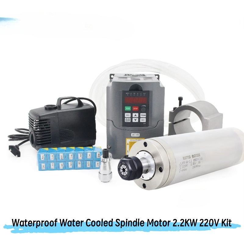 Kit Router CNC, Motor Spindel  - 2.2Kw Water Cooled Spindle Kit Vfd ulasan dan harga