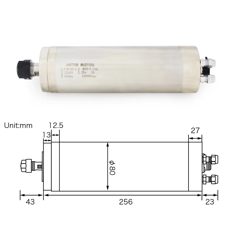 Kit Router CNC, Motor Spindel  - 2.2Kw Water Cooled Spindle Kit Vfd ulasan dan harga