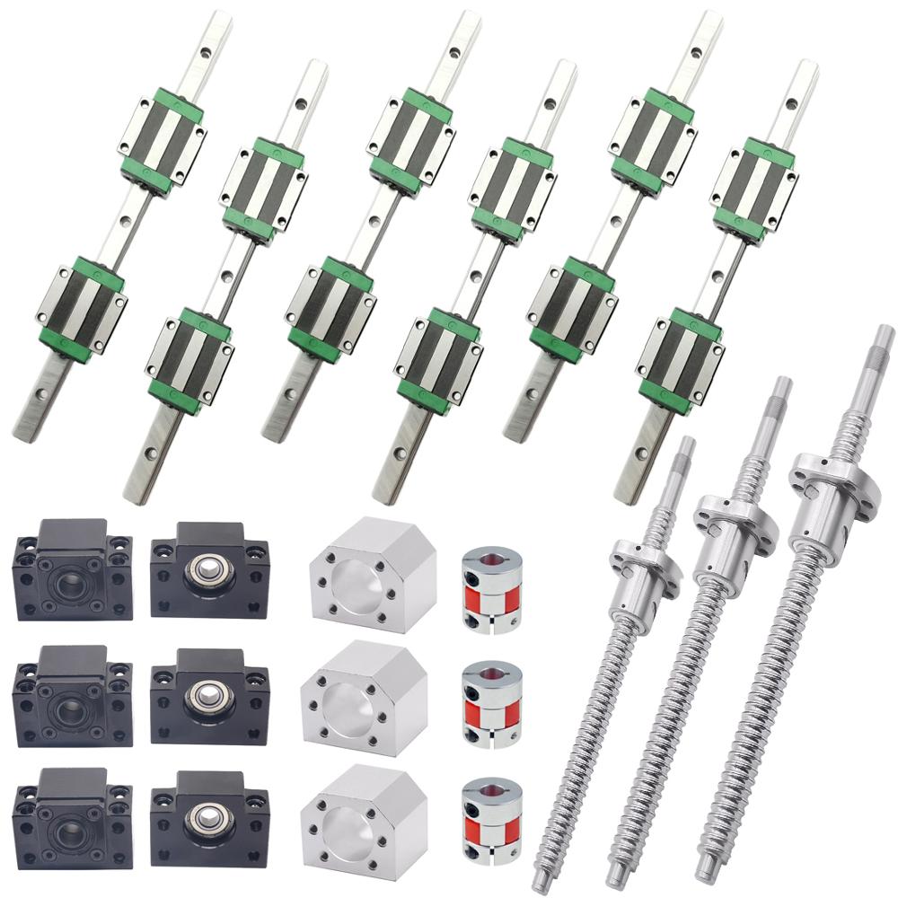 Set Rel Linear Persegi HGR20-4 - Hgr20 Linear Guide Rail Ballscrew Set ulasan dan harga